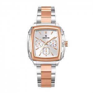 Expedition 3008 Silver Rosegold White Steel Lady New BFBTRSL